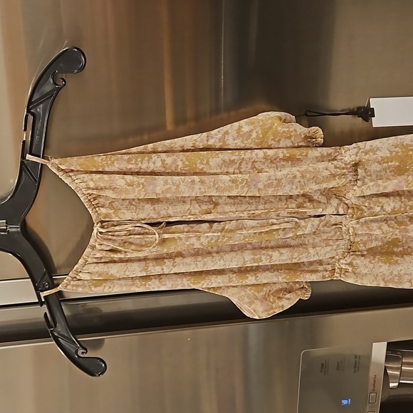 💕ASTR💕 Mid Cutout Sleeveless Maxi Dress ~ Green Watercolor Medium M NWT - Picture 12 of 16